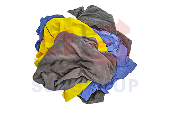 Dark Color T Shirt Rags Grade A, Dark Color Mixed T Shirt Cotton Rags