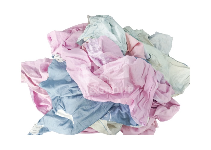 Color Bed Sheet Rags-Colored Sheeting Cotton Rags (Uncut)