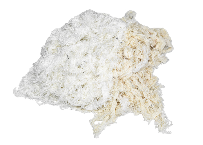 White Cotton Waste-Off-white 10S cotton waste