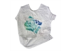 White T Shirt Cotton Rags - Printed White T Shirt Rags