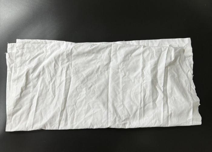 White Bed Sheet Rags-White bed sheet cotton rags (Regular Size)